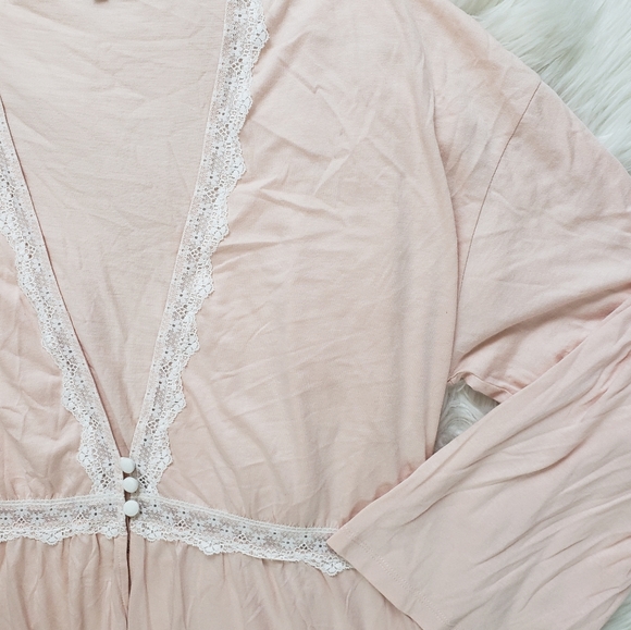 NEW Cosabella Flirty Lace Pink Robe - Picture 6 of 10